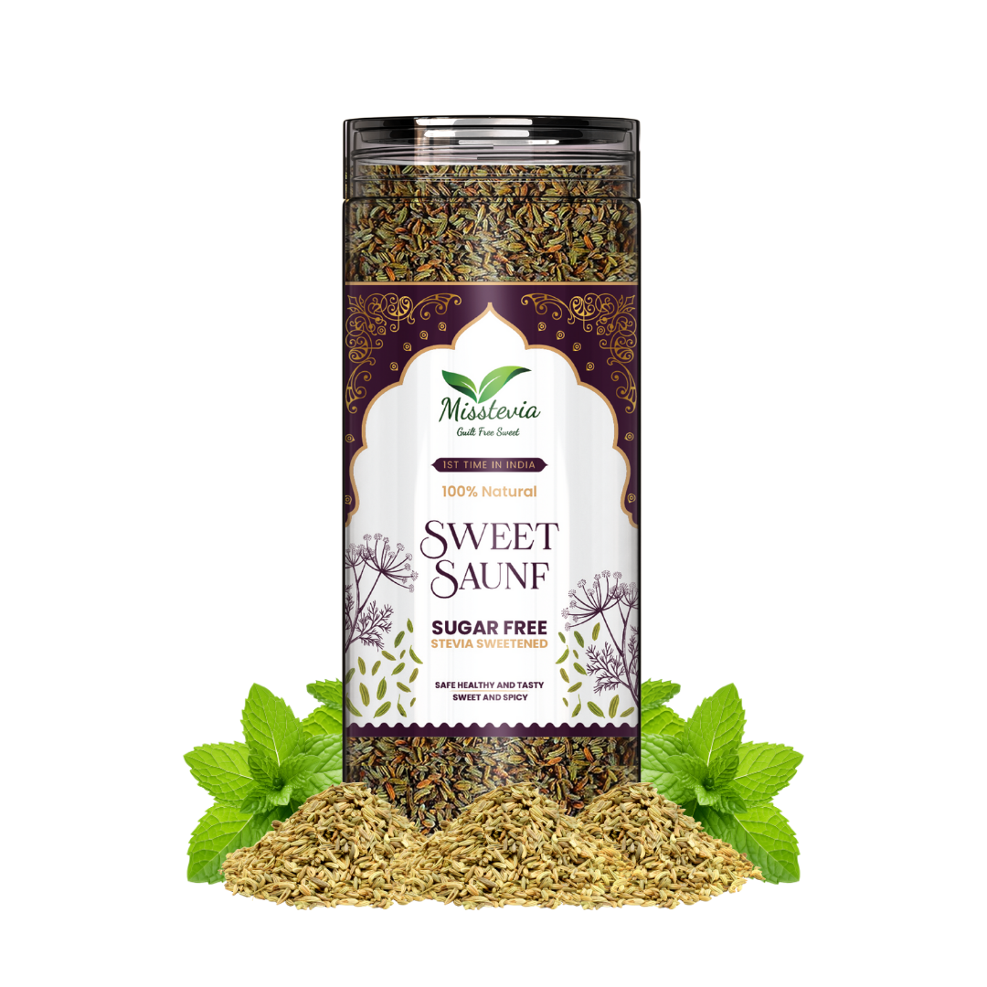 Sugar Free Sweet Saunf | Stevia Sweetened | Healthy Mouth Freshener