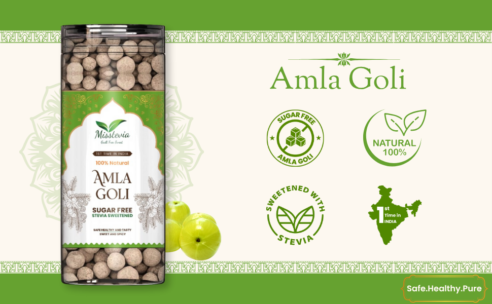 Sugar-Free Amla Goli | Stevia based Spicy & Sweet | Healthy Mouth Freshener