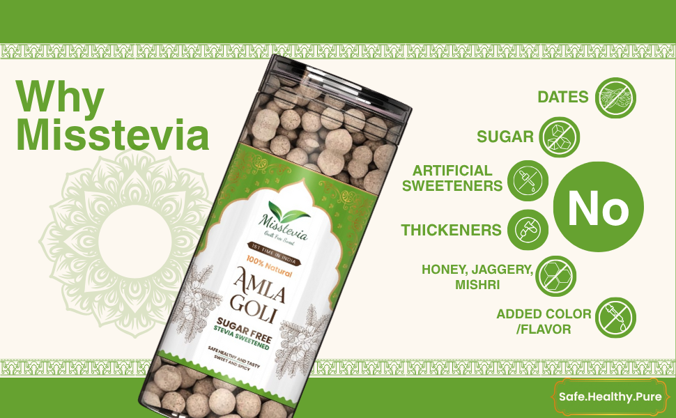 Sugar-Free Amla Goli | Stevia based Spicy & Sweet | Healthy Mouth Freshener
