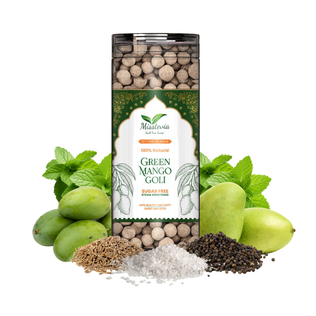 Sugar-Free Green Mango Goli | Sweet & Spicy Stevia Sweetened | Healthy Mukhwas