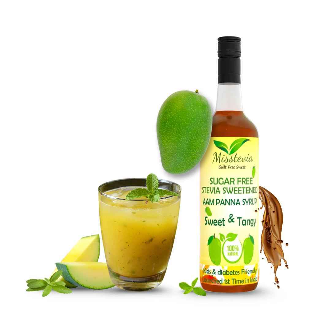 Sugar-Free Aam Panna Syrup 600mL | Sweetened with STEVIA - Misstevia