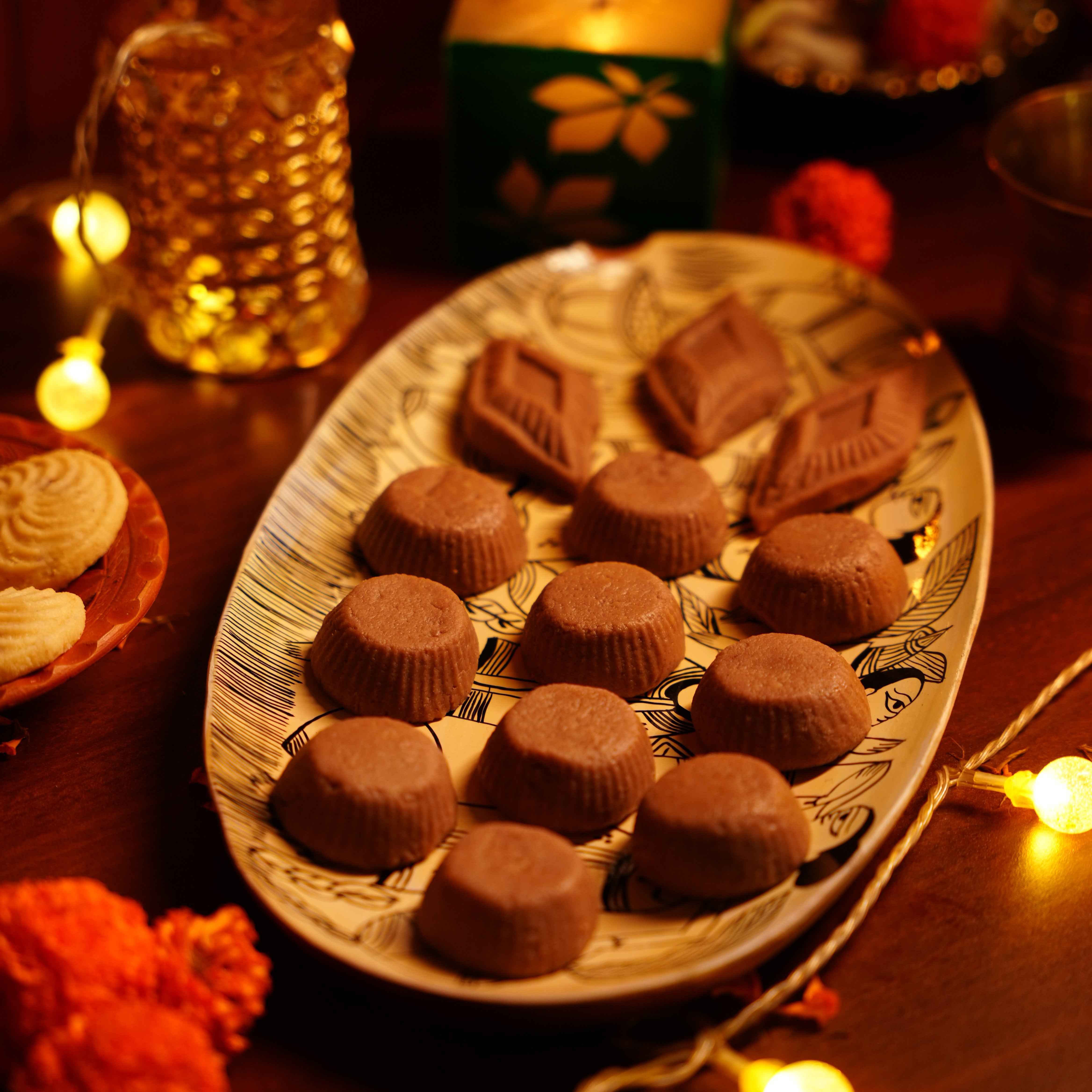 Sugar-Free Chocolate Malai Sandesh 250g I Stevia Based - Misstevia