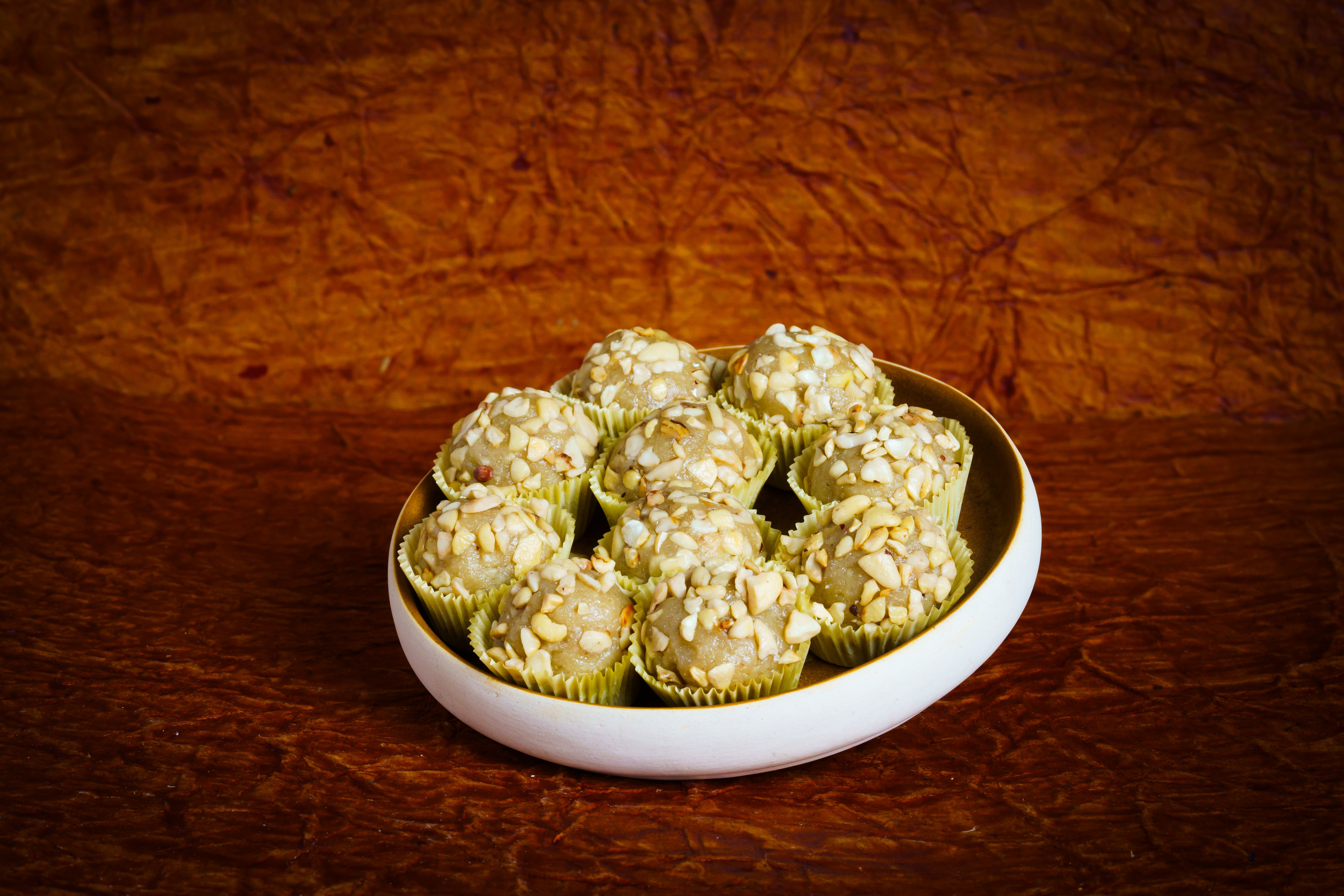 Sugar free Sweets Diwali Gift Box 125g | Cashew Almond Dry Fruit Laddu |Tealight candle &Holder| Healthy Gift Hamper |Perfect Festival Gift Kaju Mithai| Kids & Diabetic Friendly