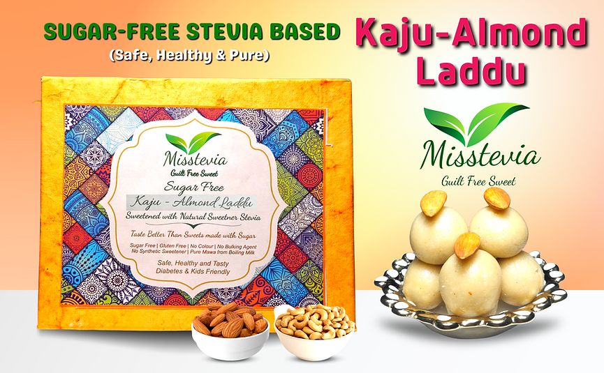 Sweet Combo Pack of 2 I Kaju-almond Laddu, Dryfruit Coconut Laddu(250g*2) - Misstevia