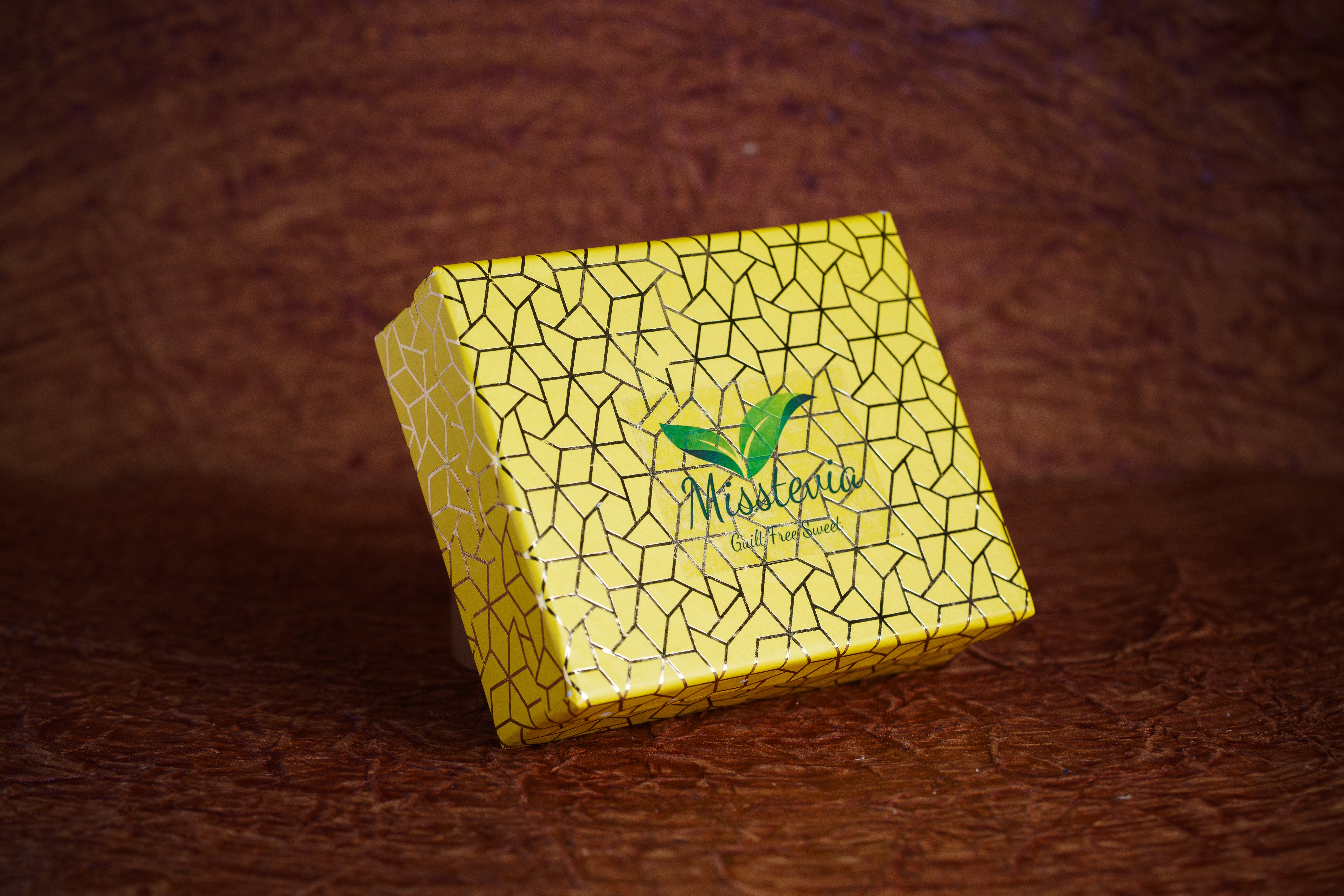 Sugar Free Sweets Gift Box 125g | Kaju Katli | Tealight Candle &Holder | Sugar Free Mithai | Diabetic friendly | Diwali Gift Boxes