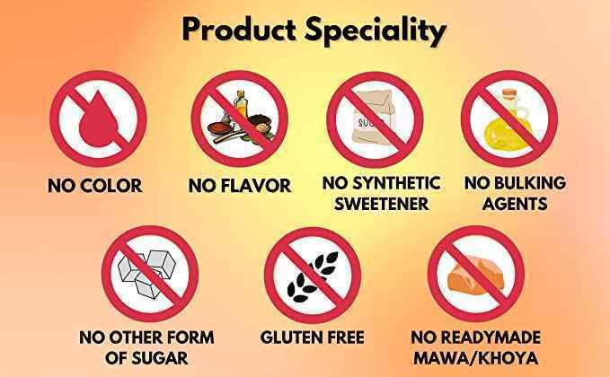 Sugar-Free Stevia based Kesar Malai Peda 500g + 50g Mouth-Freshener FREE - Misstevia