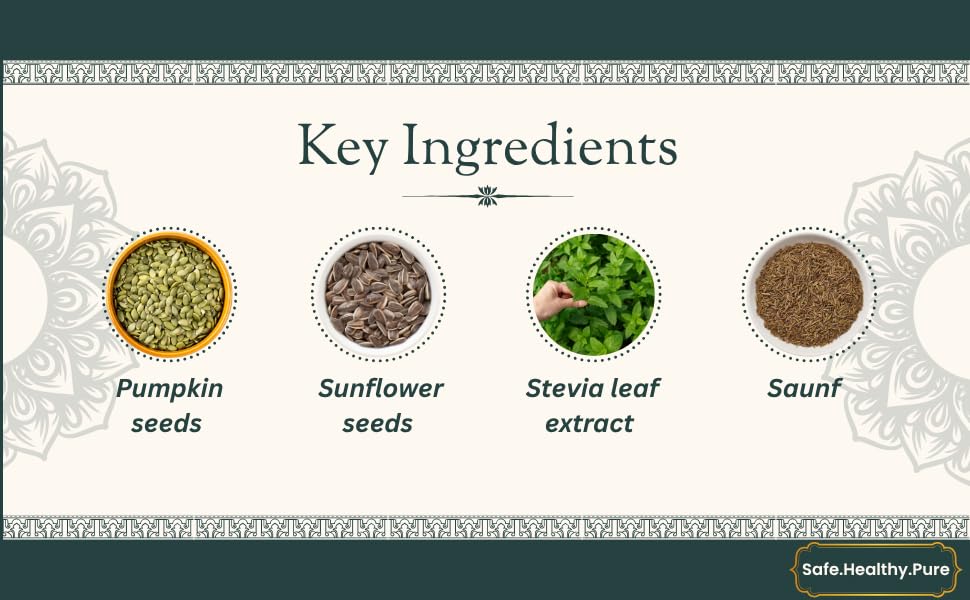 Sugar Free Mukhwas Trial pack of 5| Stevia Sweetened | Roasted Mix Seeds, Sweet Saunf, Anardana Goli, Meetha Paan, Green Mango Goli | Diabetic Friendly | Mouth Freshener Premium Gift Pack 150g (30g Each)