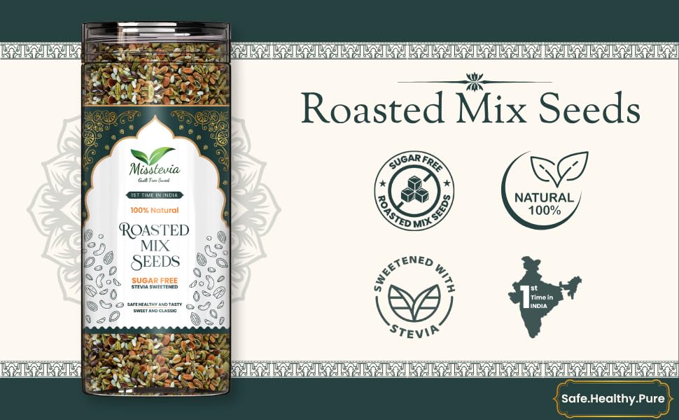 Sugar Free Mukhwas Combo Gift Pack 500g | Stevia Sweetened | Roasted Mix Seeds | Meetha Paan | Sweet & Spicy Anardana Goli | Diabetic Friendly | Real Fruit based Digestive Mouth Freshener | Diwali Festive Gift Hamper