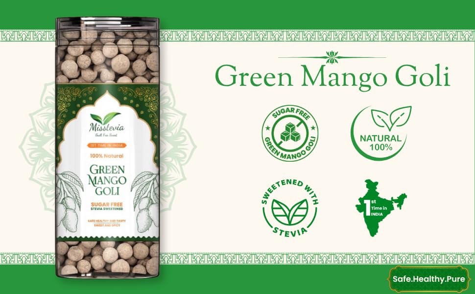 Sugar Free Mukhwas Combo Gift Pack 500g | Stevia Sweetened | Sweet & Spicy Green Mango Goli | Meetha Paan | Sweet & Spicy Anardana Goli | Diabetic Friendly| Real Fruit based Digestive Mouth Freshener | Diwali Festive Gift Hamper